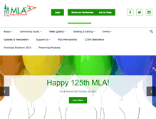 Tablet Screenshot of mla.on.ca