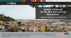Desktop Screenshot of mla.org